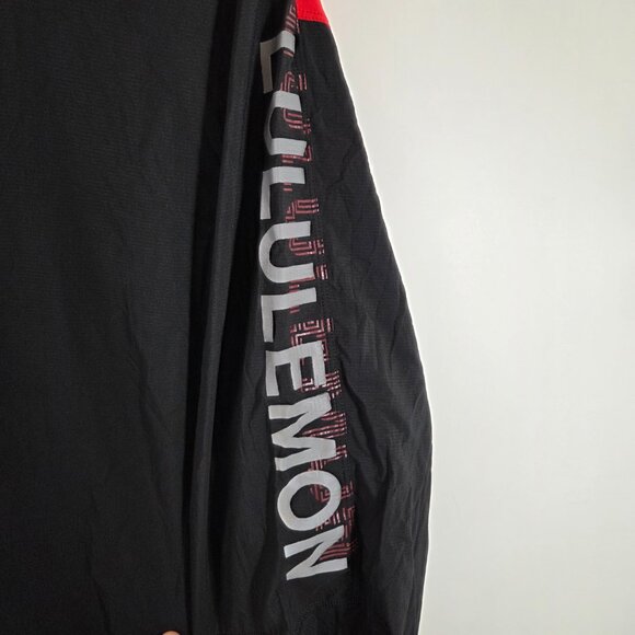 Lululemon Mens Large Ultra Lightweight 1/2 Zip Pullover Hooded Running Jacket - Picture 14 of 14